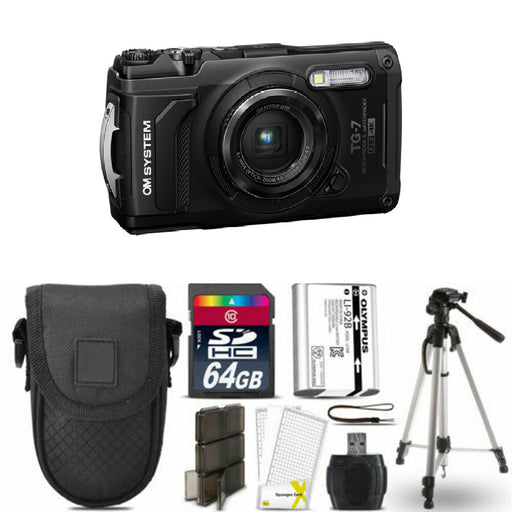 Olympus OM SYSTEM Tough TG-7 Digital Camera Tripod Bundle - NJ Accessory/Buy Direct & Save