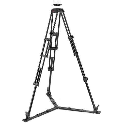 Manfrotto 504X Fluid Video Head &amp; MVTTWINGA Aluminum Tripod with Ground Spreader