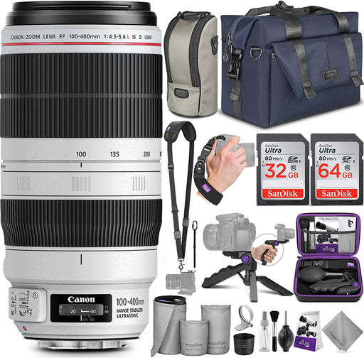 Canon EF 100-400mm f/4.5-5.6L IS II USM Lens with Altura Photo Complete Accessory and Travel Bundle