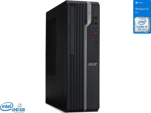 Acer Veriton X4 VX4665G SFF Desktop - Intel Core i5-9400 2.9GHz - 8GB RAM - 1TB HDD - DVD-RW - WiFi + Bluetooth 5.0 - Windows 10 Pro