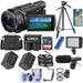 Sony FDR-AX43 UHD 4K Handycam Camcorder with Spare Battery &amp; Dual Charger Pro Bundle