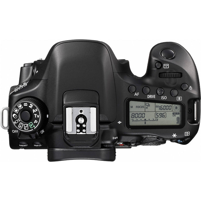 Canon EOS 80D DSLR Camera w/ Canon EF-S 18-55mm f/3.5-5.6 IS STM Lens + Tamron Zoom Telephoto AF 70-300mm f/4-5.6 Macro Autofocus Lens