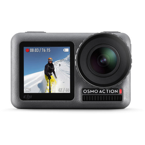 DJI Osmo Action Cam Digital Camera with 2 Displays 11M Waterproof 4K HDR-Video 12MP 145 Degree Angle Black
