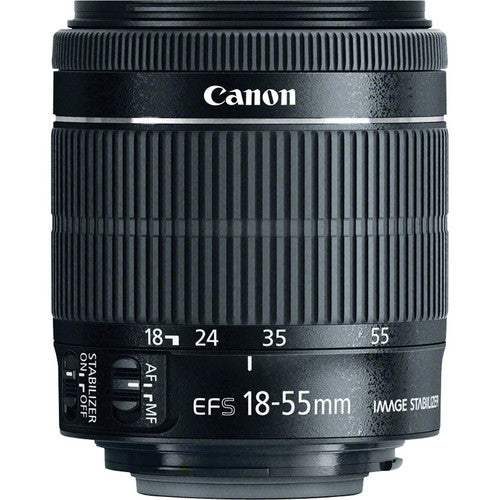 Canon EF-S 18-55mm f/3.5-5.6 IS STM Standard Zoom Lens Bundle+ 32GB SD Card + UV Filter + Cleaning Kit- For Canon T2 DSLR