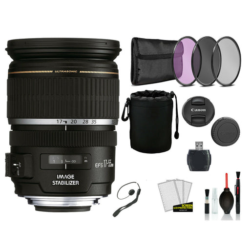 Canon EF-S 17-55mm f/2.8 IS USM Lens Deluxe Bundle