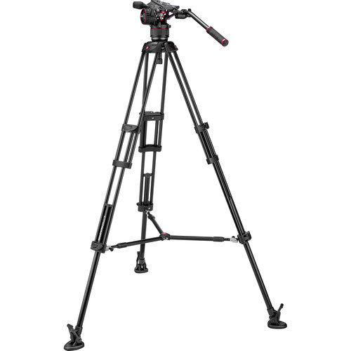 Manfrotto Nitrotech N8 Video Head &amp; 546B Pro Tripod with Mid-Level Spreader