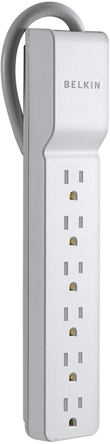 Belkin 6-Outlet Home/Office Power Strip Surge Protector (4 Feet)
