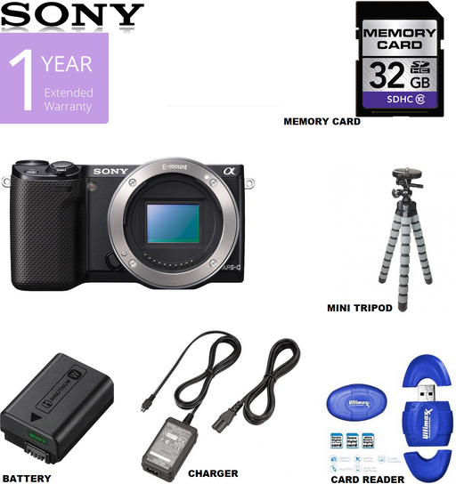 Sony Alpha NEX-5R Mirrorless Digital Camera [Body Only, No Lens]