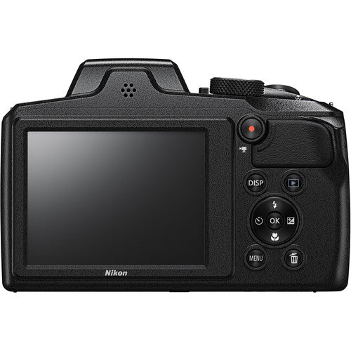 Nikon COOLPIX B600 Digital Camera (Black) with Nikon Case | 2x Spare Batteries &amp; AC/DC Charger | Spider Tripod