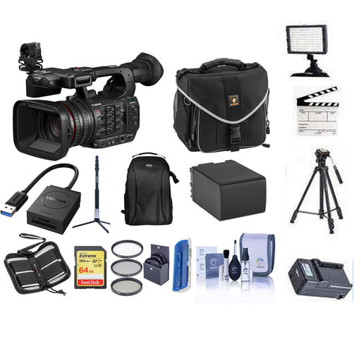 Canon XF605 UHD 4K HDR Pro Camcorder Exclusive Bundle