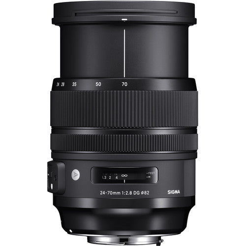 Sigma 24-70mm f/2.8 DG OS HSM Art Lens for Nikon F W/ Extreme Pro 128GB Memory Card &amp; More