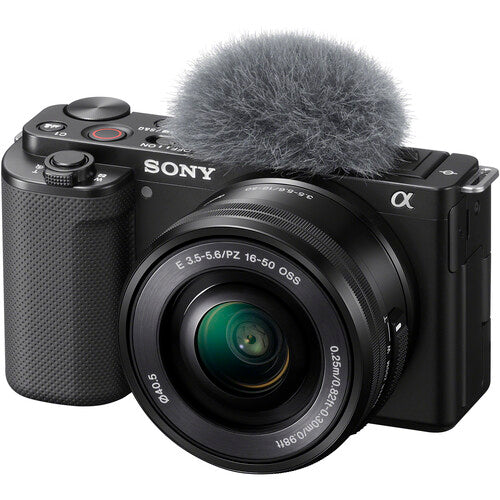 Sony Alpha ZV-E10 Mirrorless Camera with 16-50mm Lens (Black) - 7PC Accessory Bundle