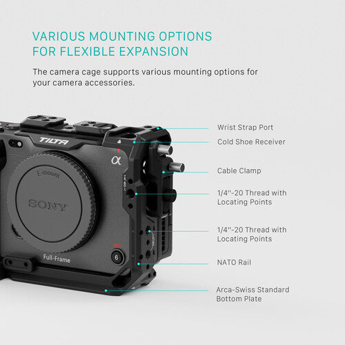 Tilta Camera Cage Basic Kit v2 for Sony FX3 & FX30 (Black)