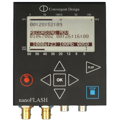Convergent Design nanoFlash HD/SD Recorder/Player with 2 CF Card Slots - NJ Accessory/Buy Direct & Save