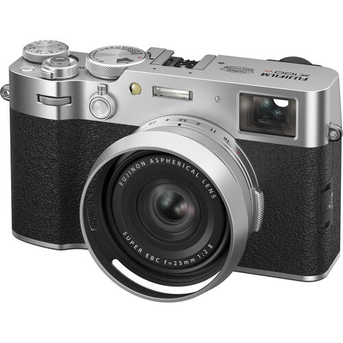 FUJIFILM X100Vi Digital Camera (Silver/Black) - 13PC Accessory Bundle W/ 2 Battery