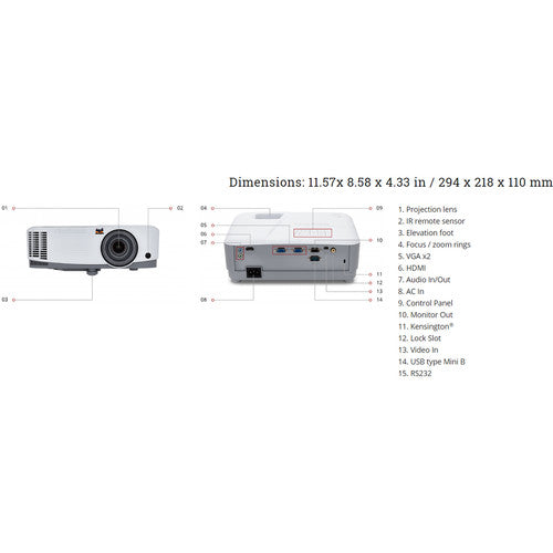 ViewSonic PA503W 3800-Lumen WXGA DLP Projector