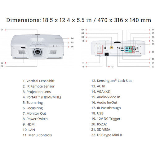 ViewSonic PG800W 5000-Lumen WXGA DLP Projector