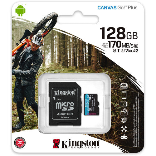 Kingston Canvas Go! Plus UHS-I microSDXC Memory Card with SD Adapter - NJ Accessory/Buy Direct & Save