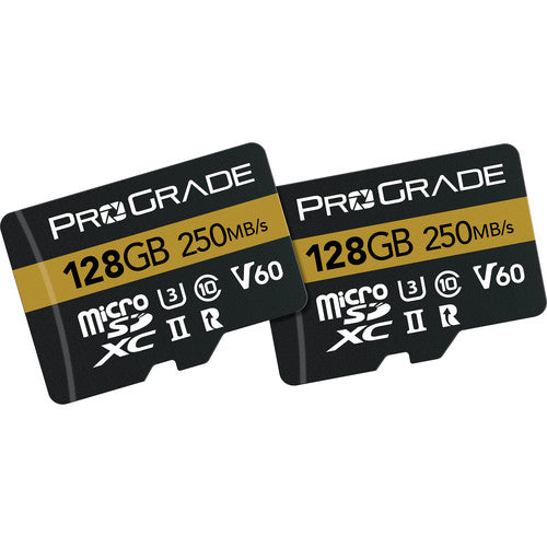 ProGrade Digital 128GB UHS-II microSDXC Memory Card with SD Adapter (2-Pack) - NJ Accessory/Buy Direct & Save