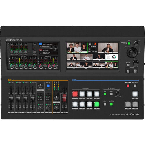 Roland VR-400UHD 4K Streaming AV Mixer Package with Premium XLR Cable & ZEISS Lens Care Essentials