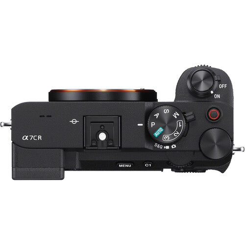 Sony a7CR Mirrorless Camera (Black) top