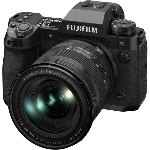 Fujifilm X-H2S Mirrorless Camera Body (Black) Bundle with Additional Accessories (Gadget Bag, 64gb Memory Card) & More