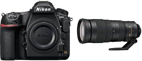 Nikon D850 FX-format Digital SLR Camera Body w/ Nikon AF-S FX NIKKOR 200-500mm f/5.6E ED Vibration Reduction Zoom Lens with Auto Focus - NJ Accessory/Buy Direct & Save