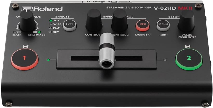 Roland V-02HD MK II Multi-Format Video Mixer with Streaming