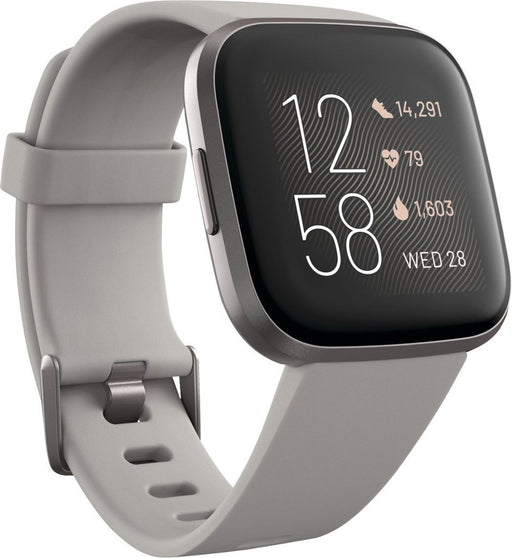 Fitbit Versa 2 Health & Fitness Smartwatch (Stone Mist/Grey) - NJ Accessory/Buy Direct & Save