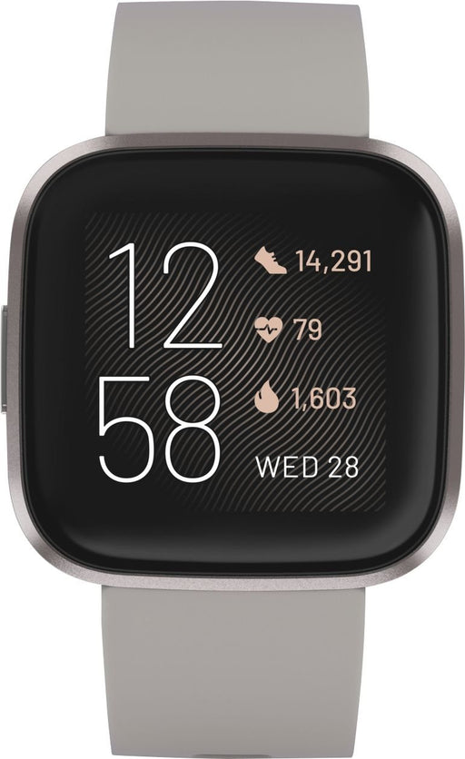 Fitbit Versa 2 Health & Fitness Smartwatch (Stone Mist/Grey) - NJ Accessory/Buy Direct & Save