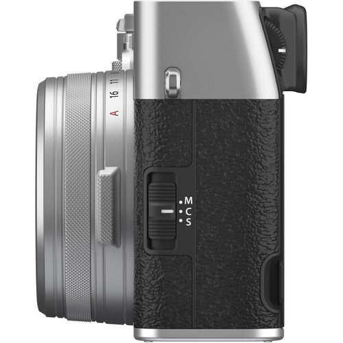FUJIFILM X100Vi Digital Camera (Silver/Black) - 13PC Accessory Bundle W/ 2 Battery