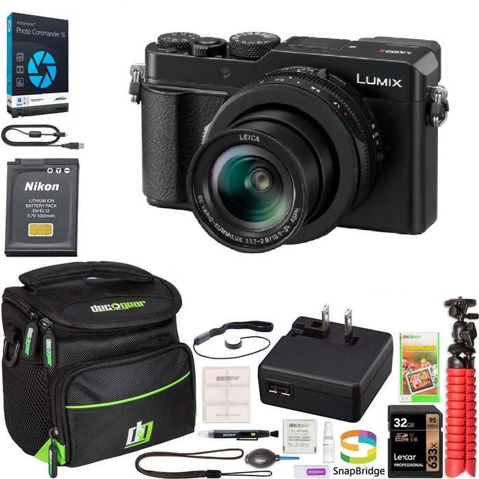Panasonic Lumix DC-LX100 II Digital Camera Advanced Bundle - NJ Accessory/Buy Direct & Save