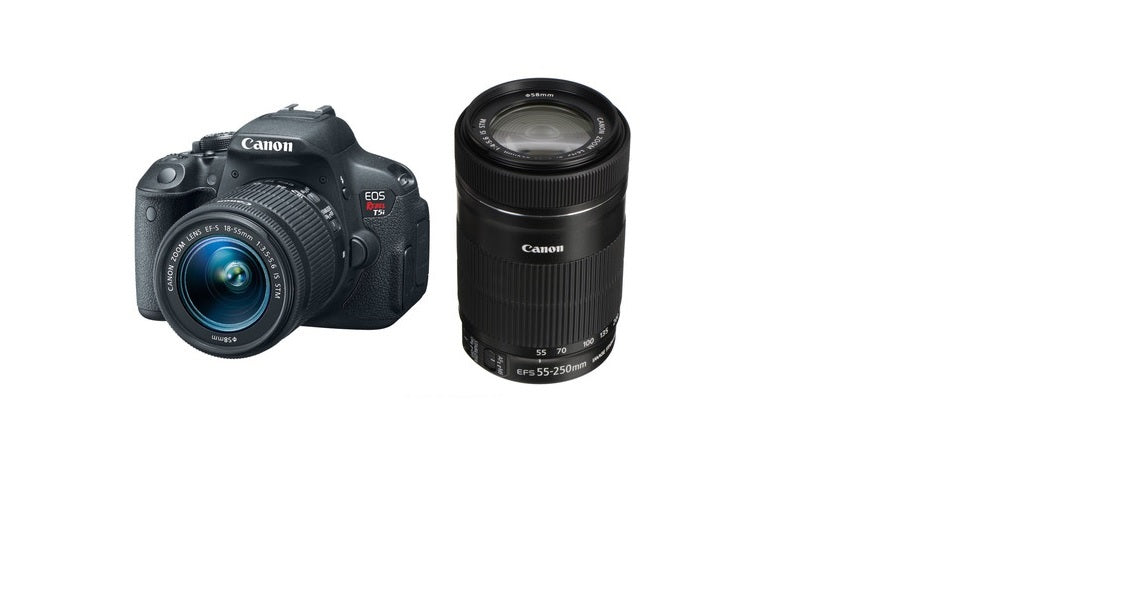 Canon EOS Rebel T5i w/Canon18-55mm &amp; 55-250mm EF-S IS STM Lens Package USA - NJ Accessory/Buy Direct & Save