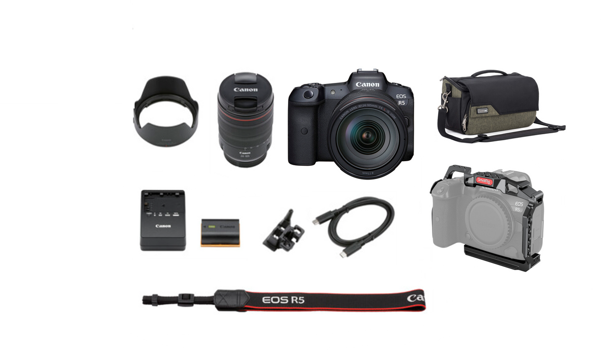 Canon EOS R5 Mirrorless Camera with 24-105mm f/4 Lens - NJ Accessory/Buy Direct & Save