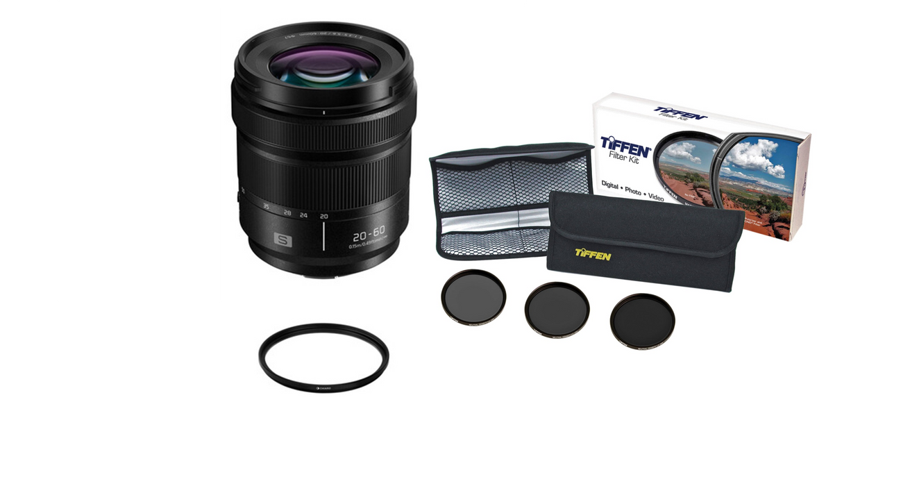Panasonic Lumix S 20-60mm f/3.5-5.6 Lens with UV Filter Kit