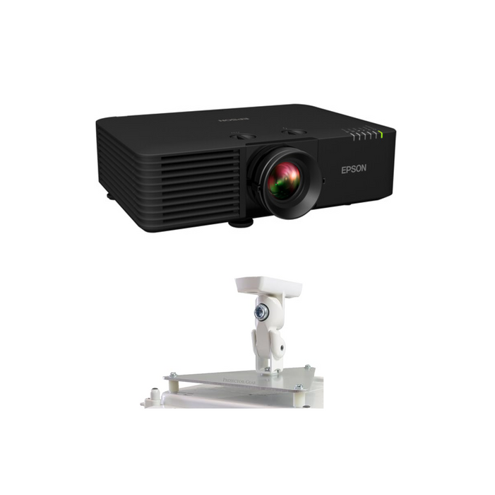 Epson PowerLite L635SU 6000-Lumen WUXGA Short-Throw Laser 3LCD Projector with Ceiling Mount - NJ Accessory/Buy Direct & Save