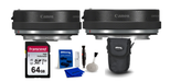 Canon 2 Pack Control Ring Mount Adapter EF-EOS R  + Memory Card + Cleaning Kit - NJ Accessory/Buy Direct & Save