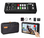 Roland V-1HD 4 x HDMI Switcher + FEELWORLD CUT6 DSLR Monitor Bundle with Battery, Charger, Case - NJ Accessory/Buy Direct & Save