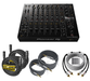 Pioneer DJ DJM-V10-LF 6-Channel Professional DJ Mixer (Black) - Cable Bundle Set Includes: XLR Cables 25ft 2 Pack + RCA Cable 25 Ft + /4 Inch TRS Instrument Cable 10ft 2Pack - NJ Accessory/Buy Direct & Save