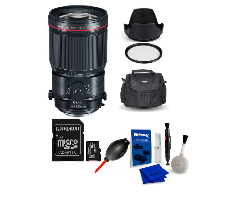Canon TS-E 135mm f/4L Macro Tilt-Shift Lens-Starter Bundle