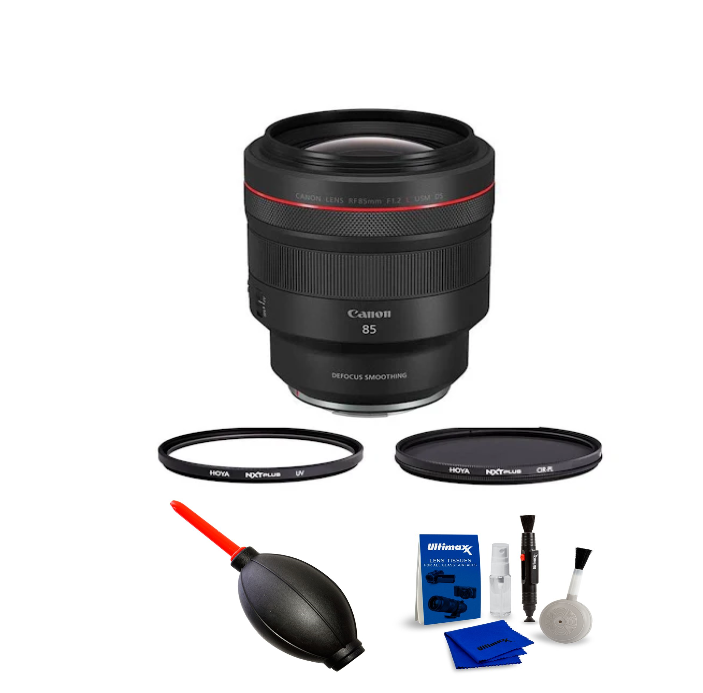 Canon Rf 85Mm F/1.2 L Usm Ds Lens W/ Filter Kit, Cleaning Kit, Microfiber Cloth - NJ Accessory/Buy Direct & Save