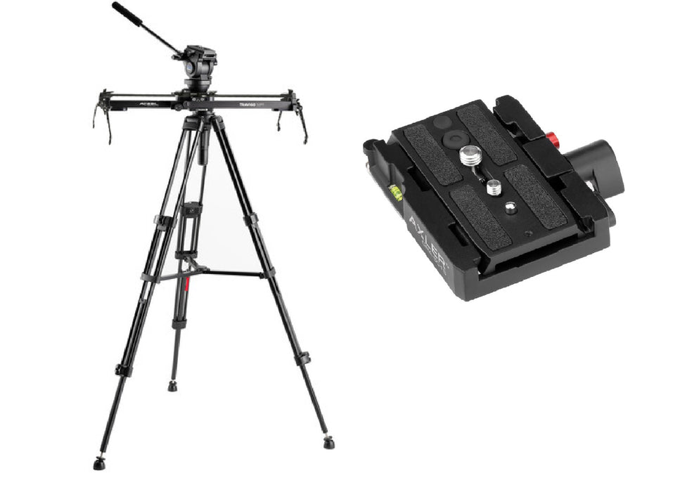 Acebil Travigo 600 Pro Slider Kit with I-705DX Dual Tripod System & Smart Eye 600 + Quick Release Assembly