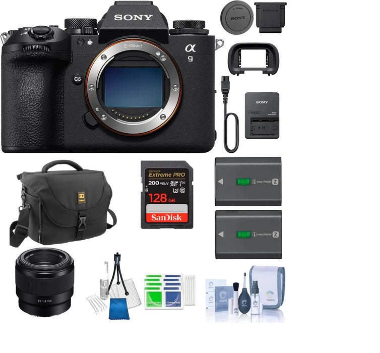 Sony Alpha a9 III Mirrorless Camera with 2X Batteries Essential Accessories Bundle