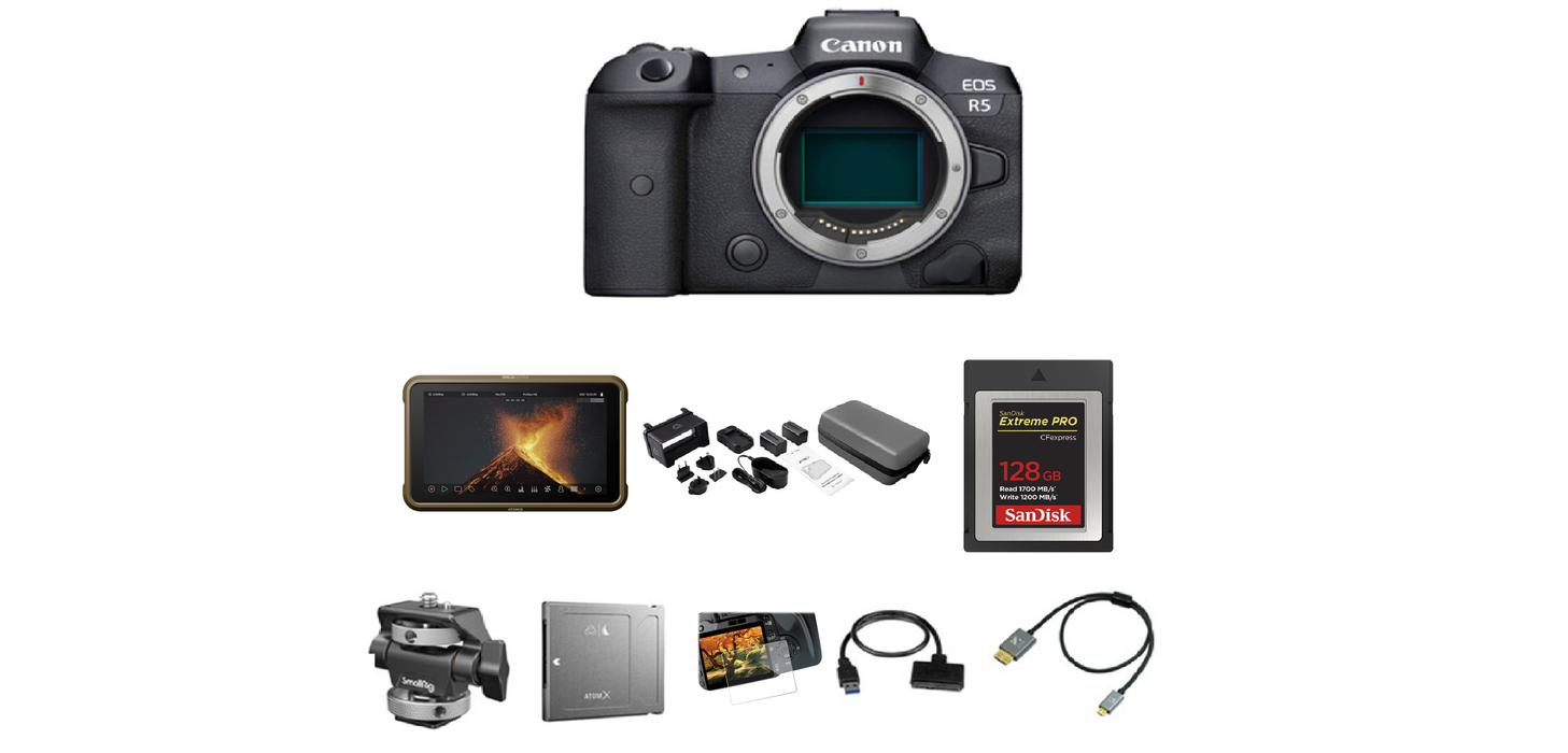 Canon EOS R5 Mirrorless Camera Raw Recording Kit - NJ Accessory/Buy Direct & Save