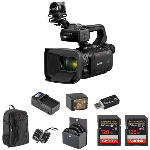 Canon XA75 4K UHD 1" Sensor Compact Pro 15x Zoom Camcorder Essential Accessories Kit - NJ Accessory/Buy Direct & Save