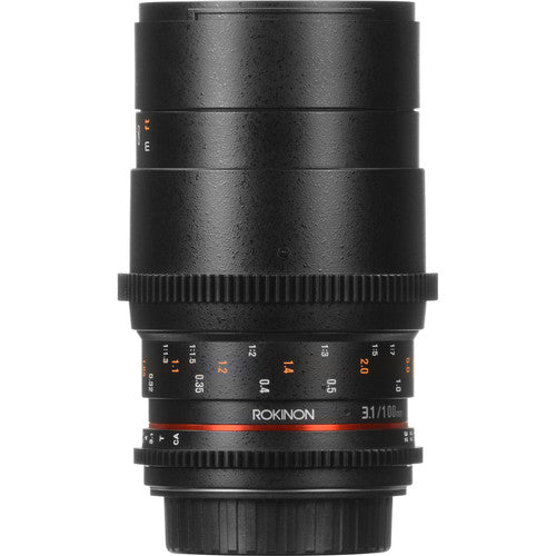 Rokinon 100mm T3.1 Macro Cine DS Lens for Canon EF Mount