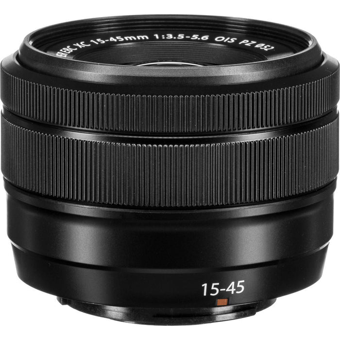 Fujifilm X-S10 Mirrorless Camera Essential Bundle + (Black) with XC 15-45mm OIS PZ & XC 50-230mm OIS II Lenses + SanDisk 128GB Extreme SDXC