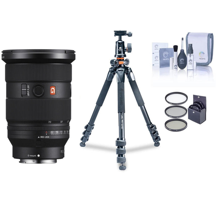 Sony FE 24-70mm f/2.8 GM II Lens With Vanguard Alta Pro 264AT Tripod and  Ball Head, Cleaning Kit, Cloth