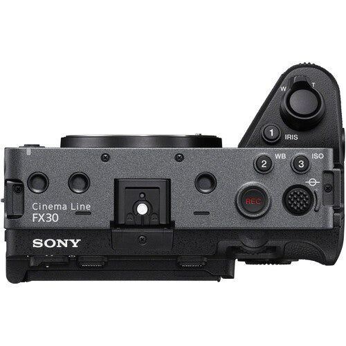 Sony FX30 Digital Cinema Camera (ILME-FX30B) + 64GB SF-G Tough Card + Bag +  Flex Tripod + Hand Strap + Memory Wallet + Cap Keeper + Cleaning Kit