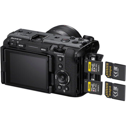 Sony Cinema Line FX30 Super 35 Camera (Body Only) with Memory Card, Rechargeable Batteries Bundle - NJ Accessory/Buy Direct & Save